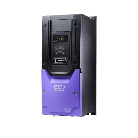 Invertek Drives 7.5 kW 10 HP, 30 A; Size 4, IP55;IV: Three Phase, 200-240 V;OV: Three Phase, 200-240 V ODV-3-420300-3F1N-TN